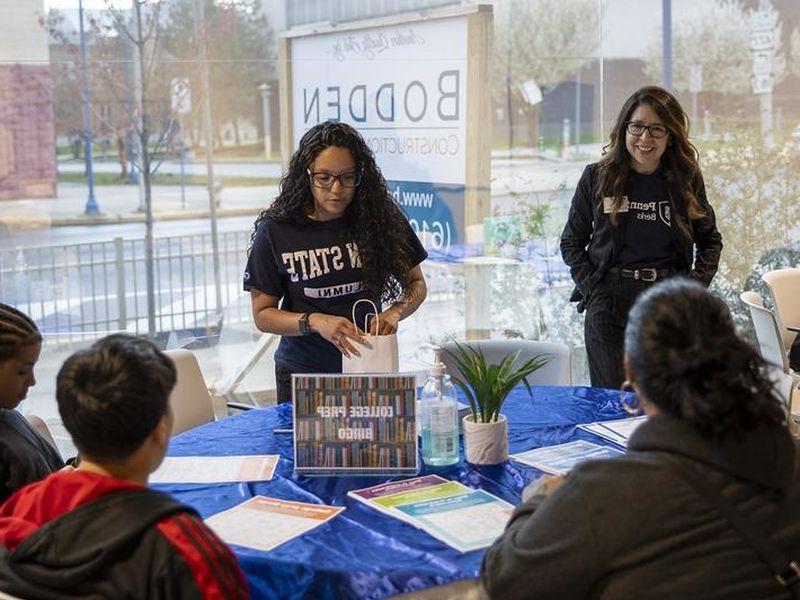 Spanish speaking faculty and staff visited Centro Hispano for family night.